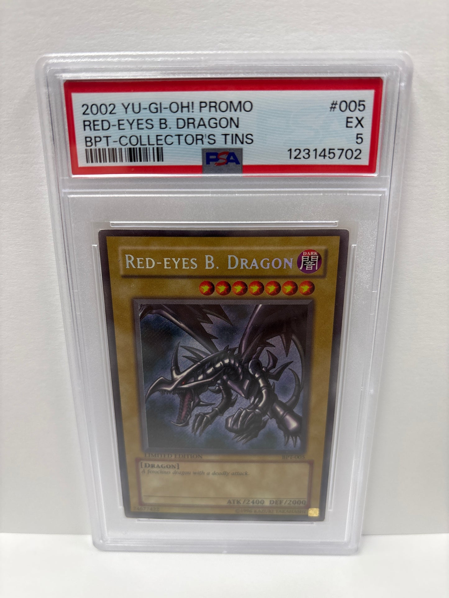 Yu-Gi-Oh! Red-Eyes B. Dragon BPT-005 PSA 5