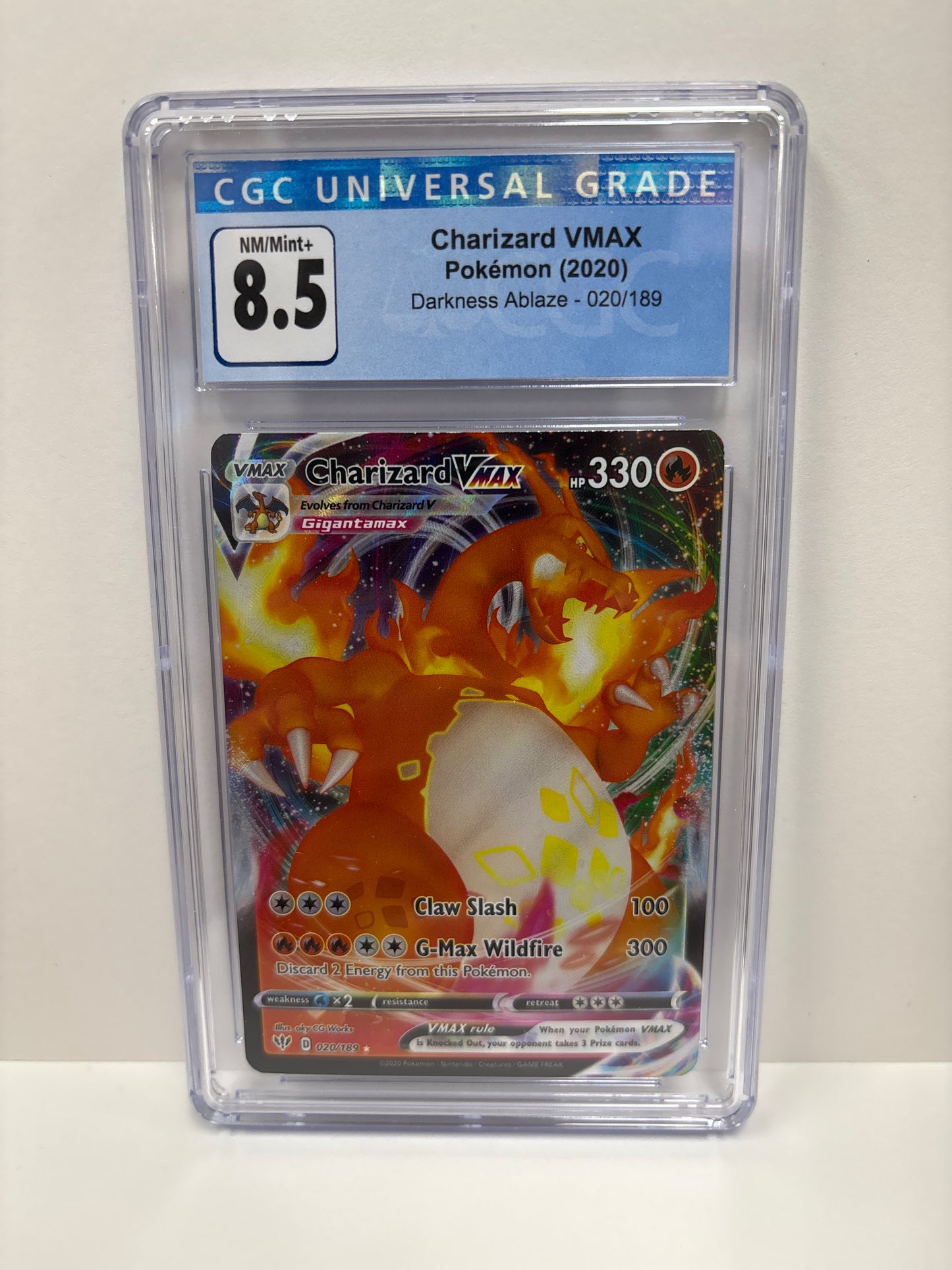 Pokemon Charizard VMAX 020/189 CGC 8.5
