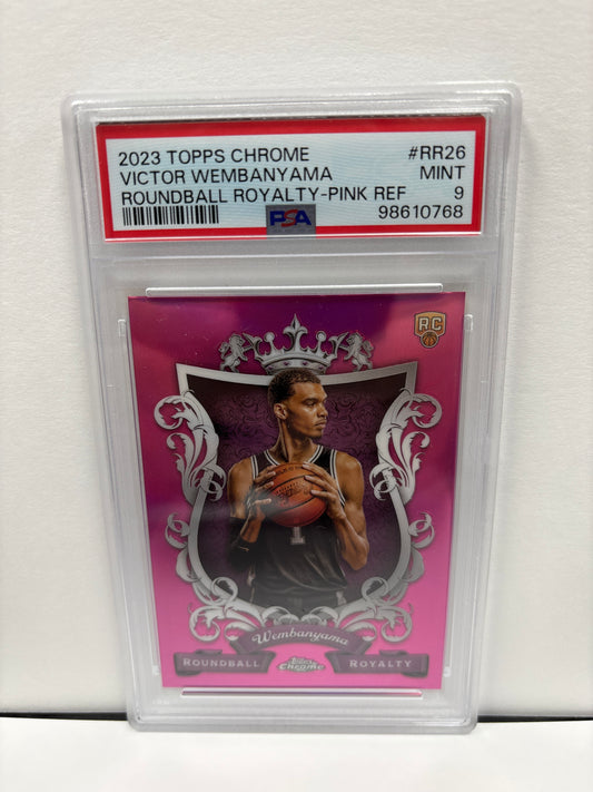 2023 Topps Chrome Victor Wembanyama #RR26 Pink Refractor PSA 9