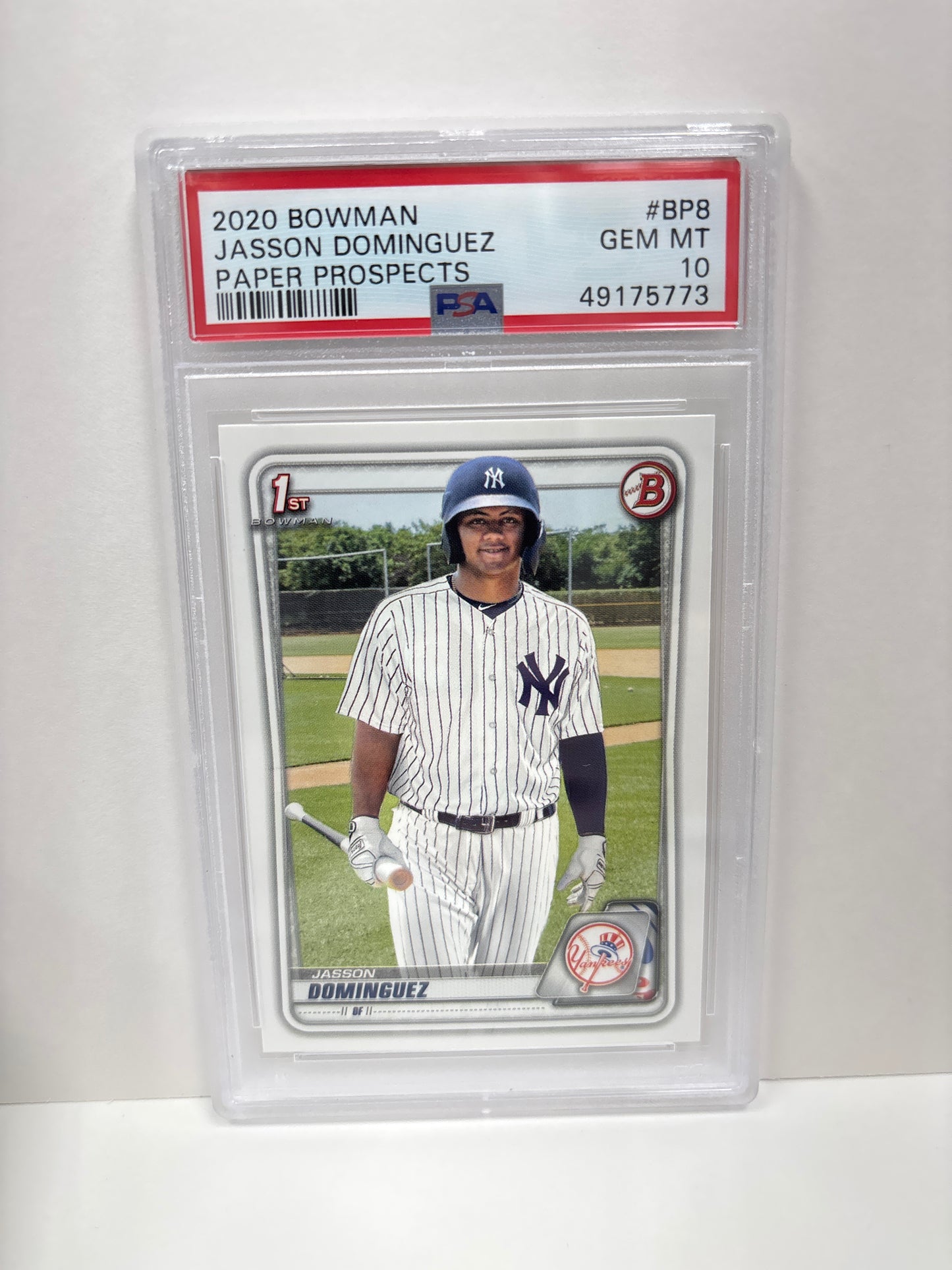 2020 Bowman Jasson Dominguez BP8 Paper Prospects PSA 10