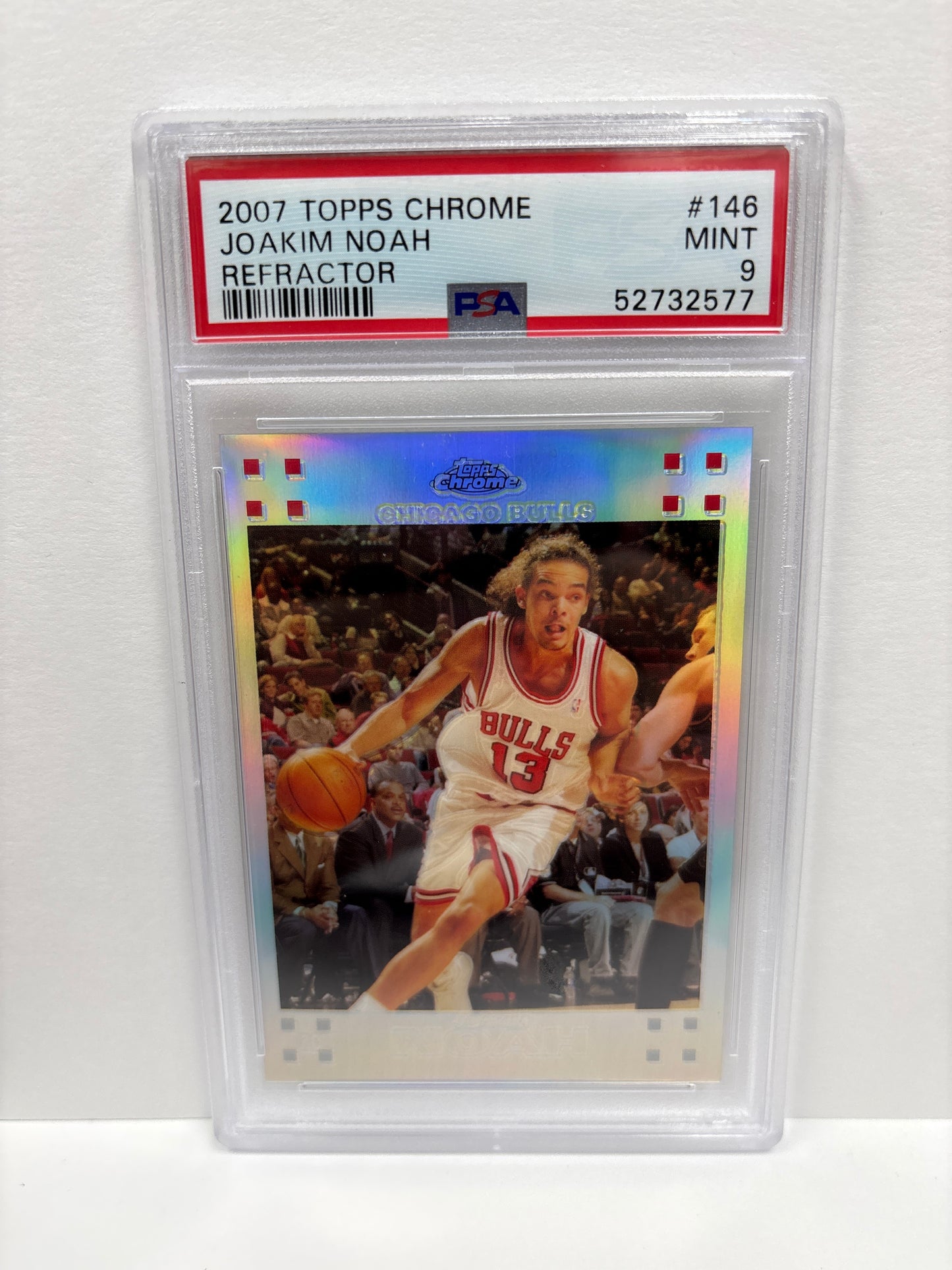 2007 Topps Chrome Joakim Noah #146 Refractor PSA 9