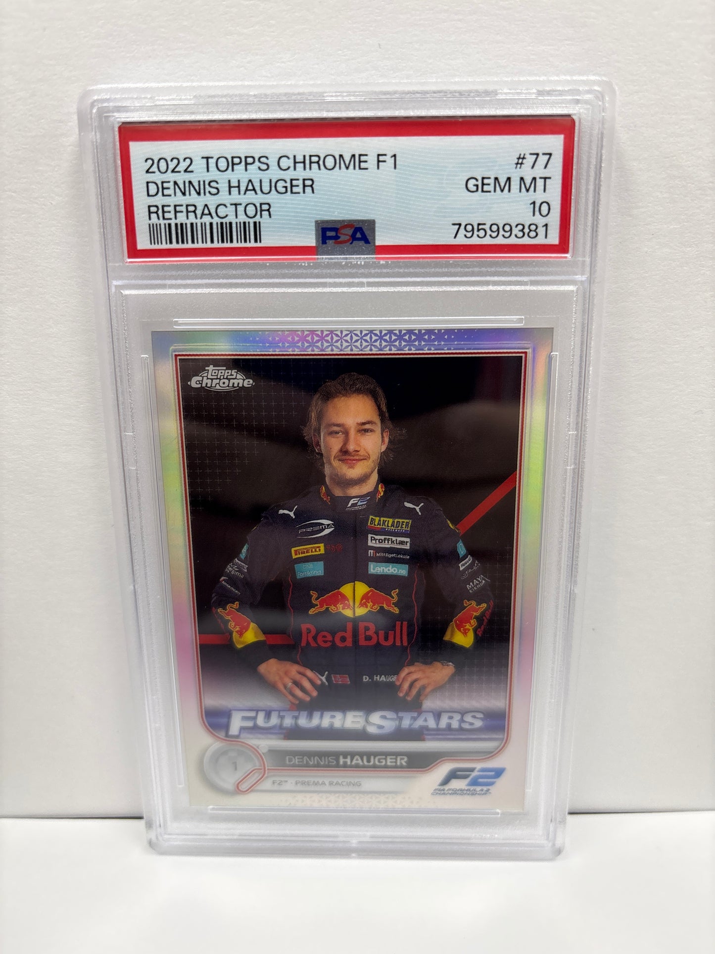 2022 Topps Chrome F1 Dennis Hauger #77 Refractor PSA 10
