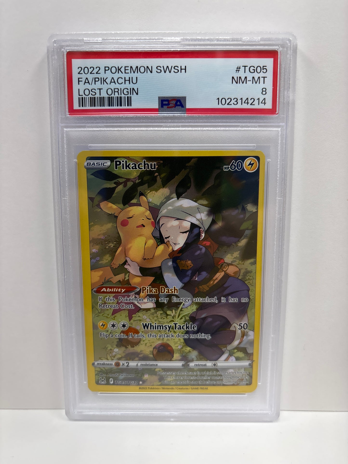 Pokemon Pikachu TG05/TG30 PSA 8