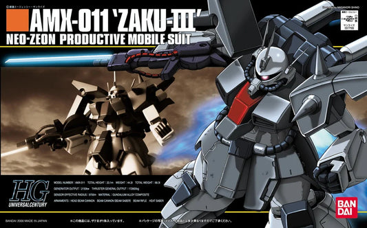 HG Gundam AMX-011 Zaku-III Neo-Zeon Productive Mobile Suit 1/144