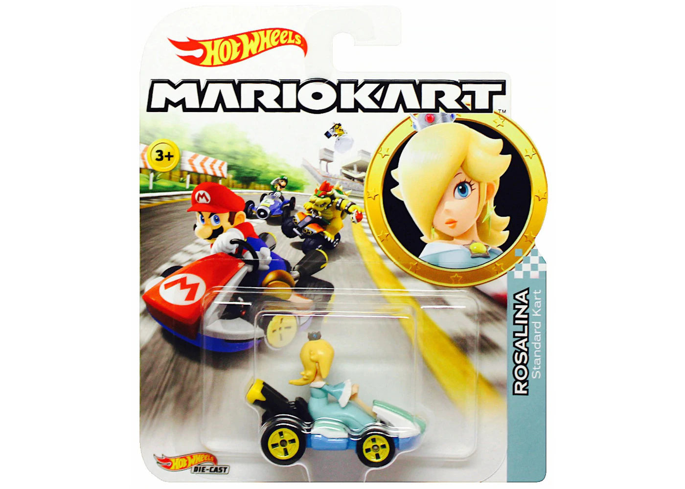 Hot Wheels Mario Kart Rosalina Die Cast 2019