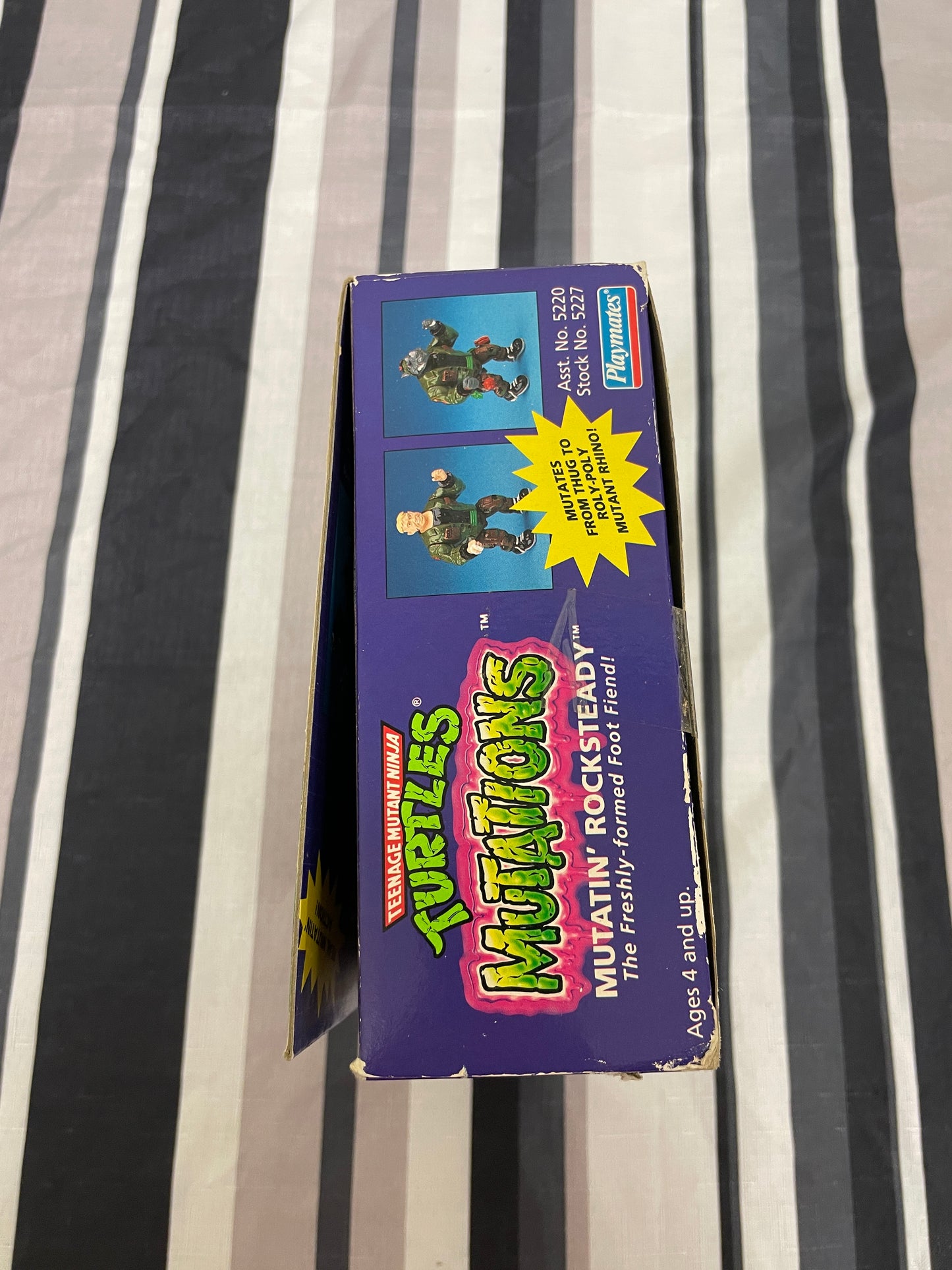 Teenage Mutant Ninja Turtles Mutations Mutatin' Rocksteady Vintage 1992