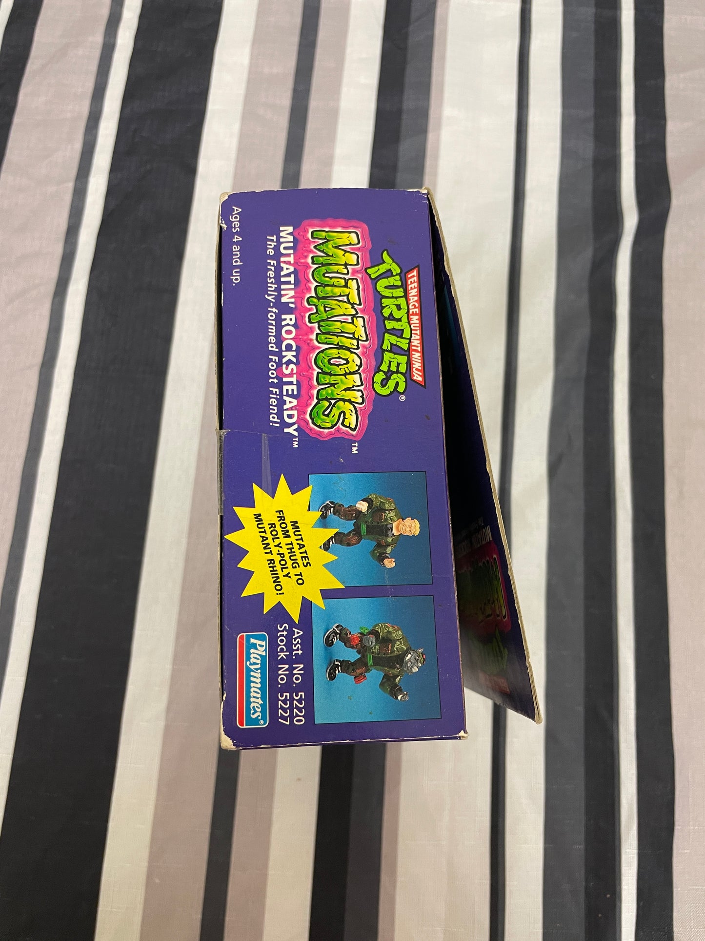 Teenage Mutant Ninja Turtles Mutations Mutatin' Rocksteady Vintage 1992