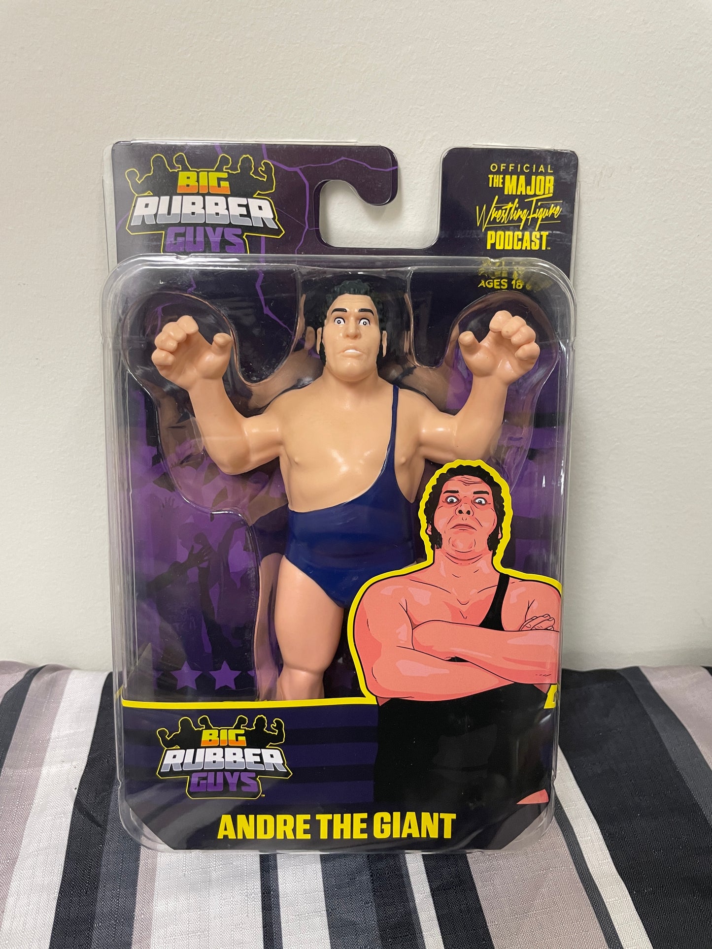 Major Wrestling Figure Podcast Big Rubber Guys Andre the Giant (Blue)