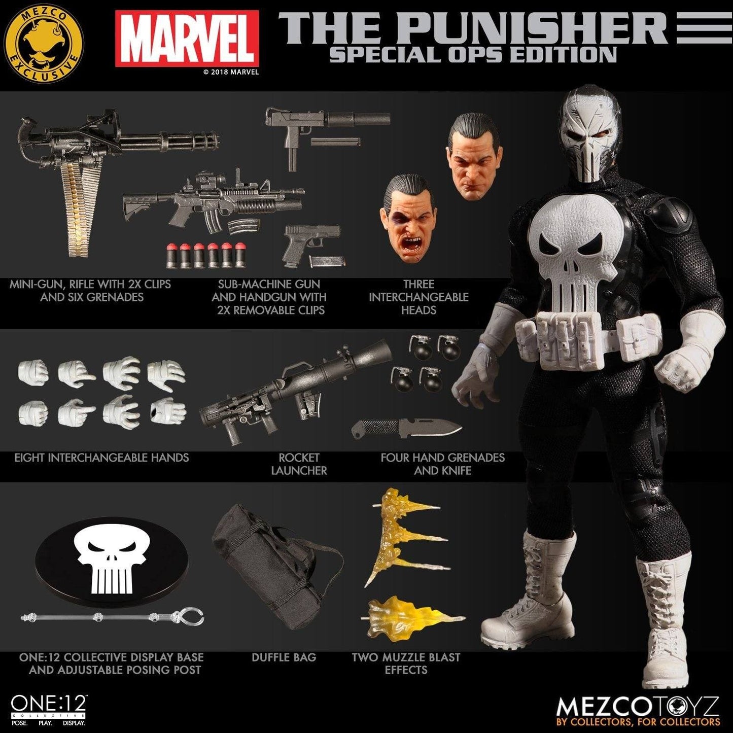 Marvel One:12 Collective Punisher Special Ops Edition SDCC Exclusive