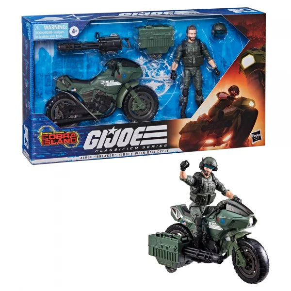 GI Joe Classified Series Alvin "Breaker" Kirby with Ram Cycle