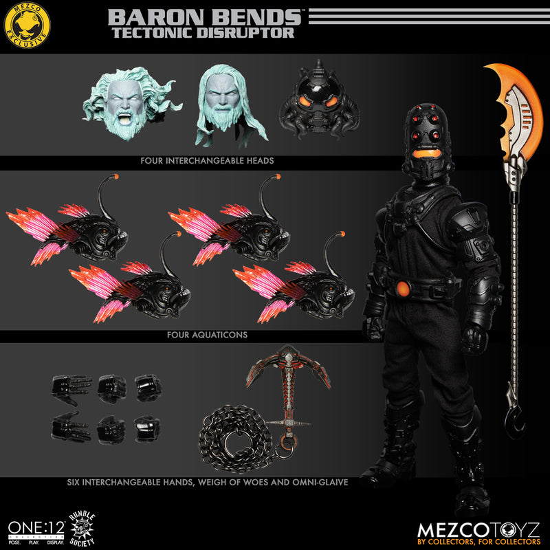 One:12 Collective Rumble Society - Baron Bends and the Aquaticons: Tectonic Disruptor Edition
