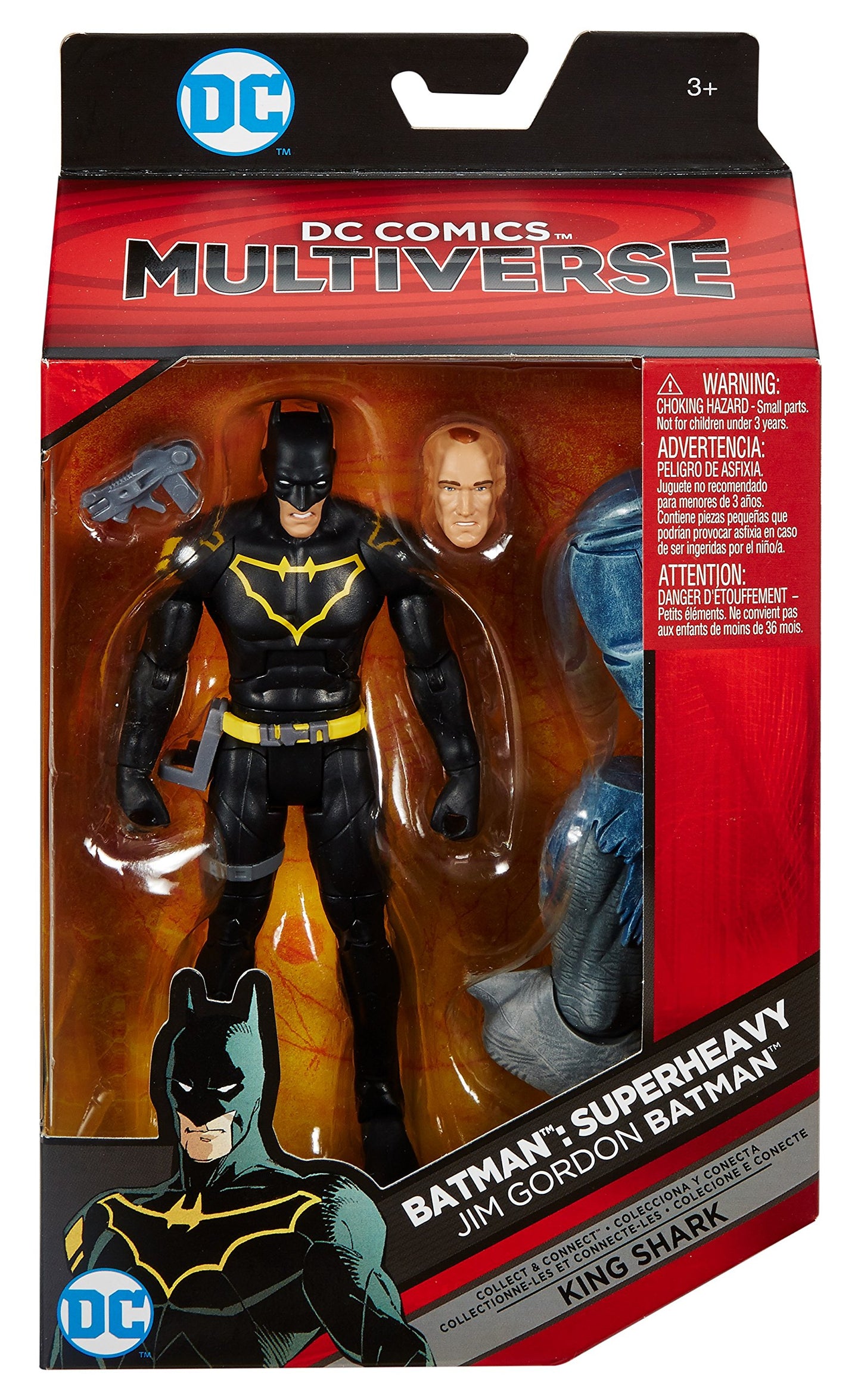 DC Multiverse Batman: Superheavy Jim Gordon Batman Collect & Connect King Shark