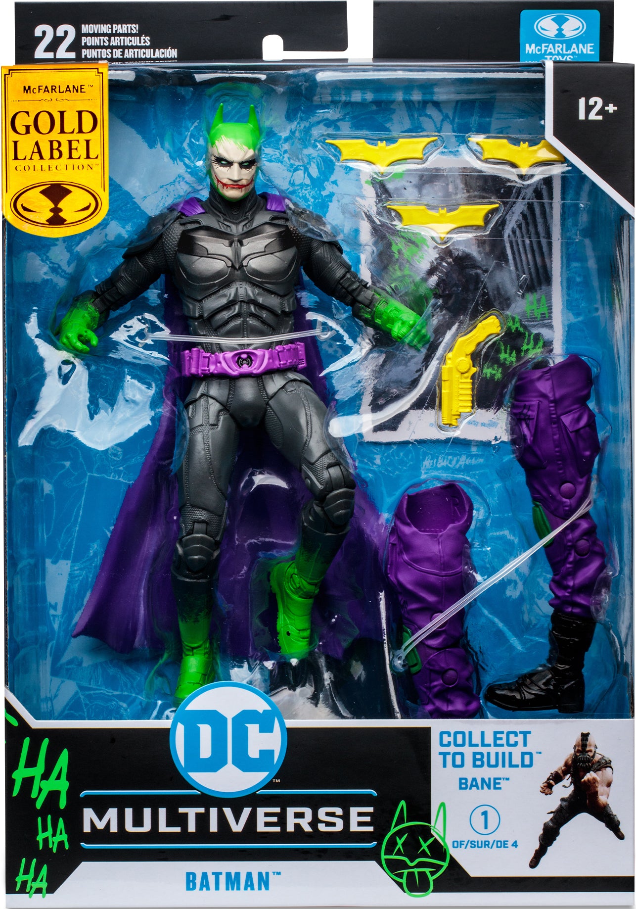 McFarlane DC Multiverse The Dark Knight Rises: Batman Artist Series Gold Label Jokerized