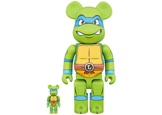 Teenage Mutant Ninja Turtles Bearbrick Leonardo 100% & 400% Set (Open Box)