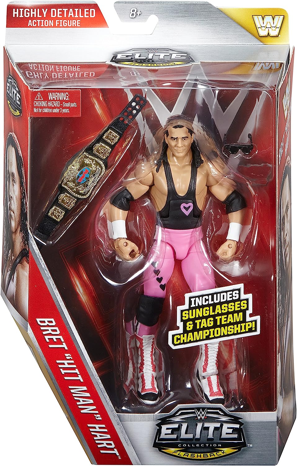 Mattel WWE Elite Collection Flashback Bret "Hit Man" Hart