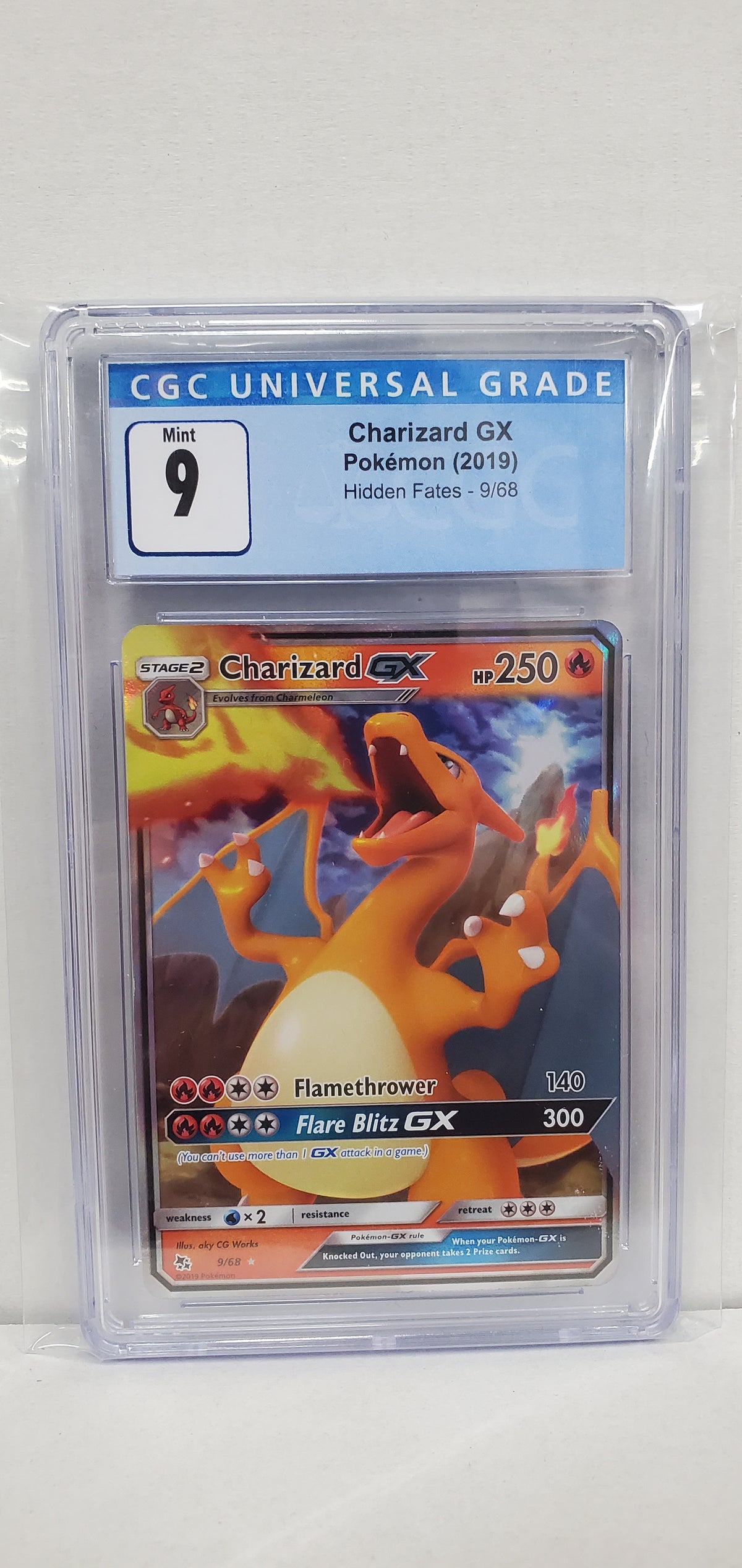 Pokemon Charizard GX 9/68 CGC 9