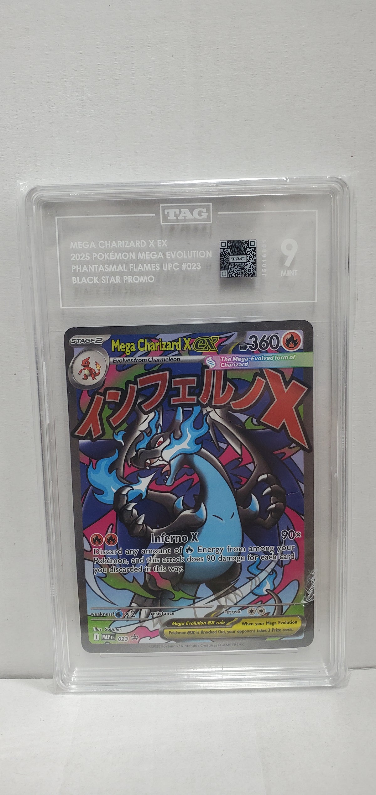Pokemon Mega Charizard X ex 023 TAG 9