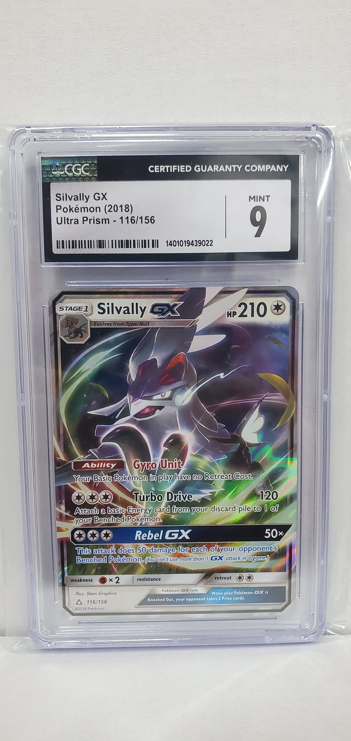 Pokemon Silvally GX 116/156 CGC 9