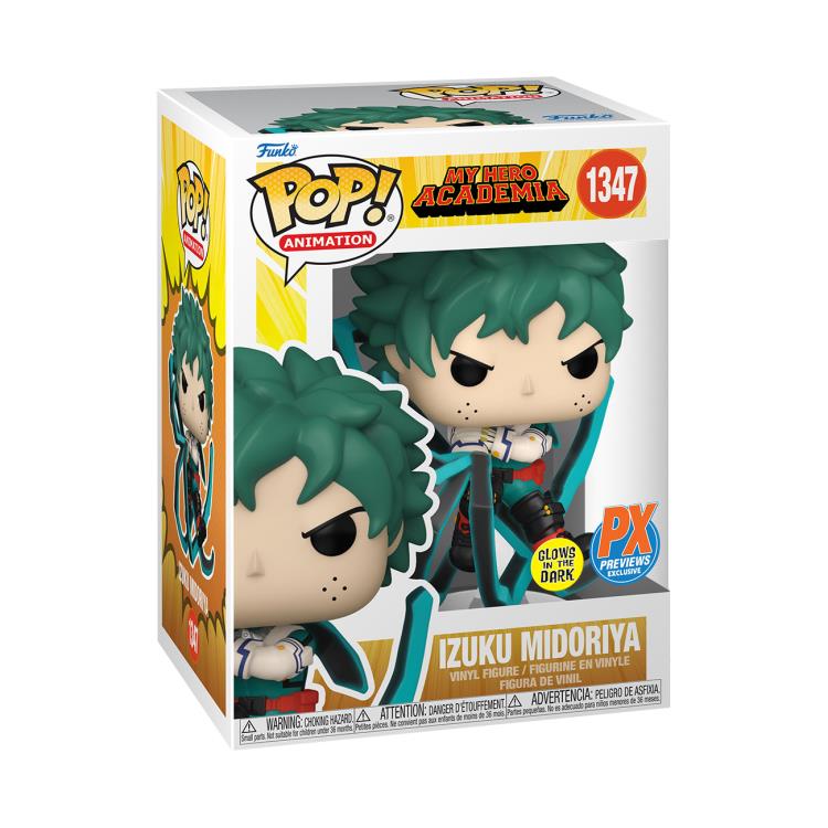 Funko Pop Animation My Hero Academia Deku (Black Whip) Glow in the Dark PX Previews Exclusive