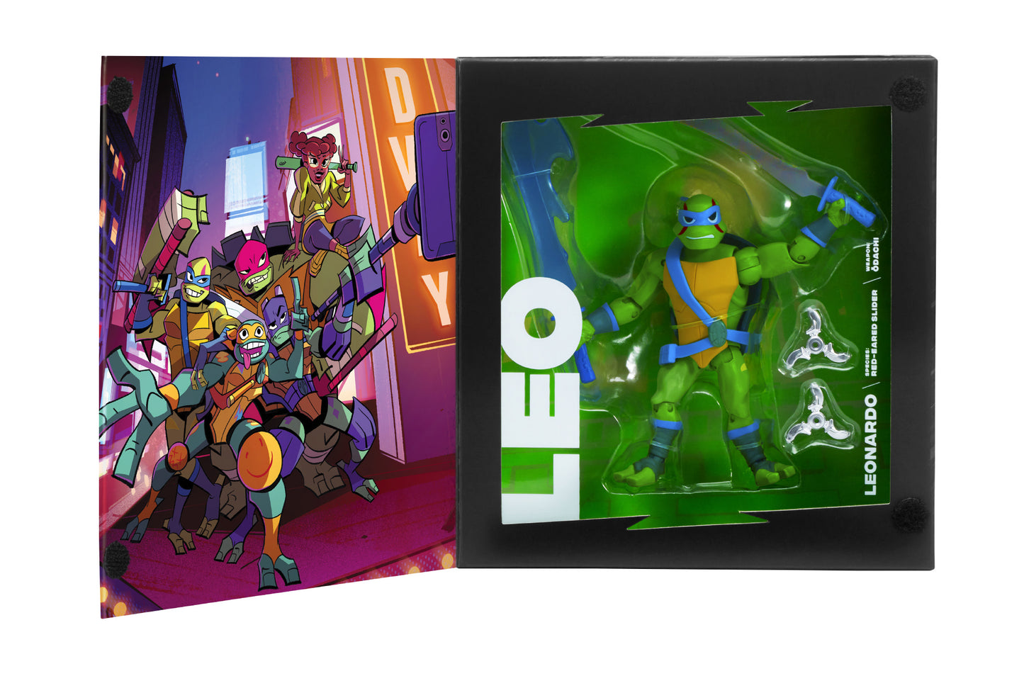 Rise of the TMNT Leonardo 2018 SDCC Exclusive (Small dent to bottom corner)