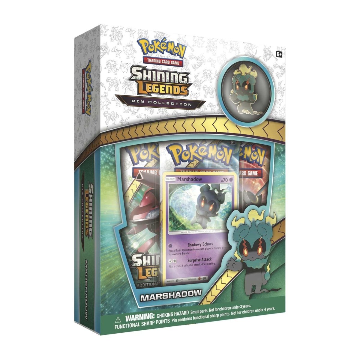 Pokemon Trading Card Game: Shining Legends Pin Collection Marshadow 20 Zapp! Comics Pokemon Trading Card Game: Shining Legends Pin Collection Marshadow 20 Zapp! Comics