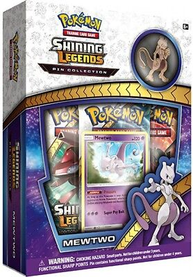 Pokemon Trading Card Game: Shining Legends Pin Collection Mewtwo 2017 Zapp! Comics Pokemon Trading Card Game: Shining Legends Pin Collection Mewtwo 2017 Zapp! Comics