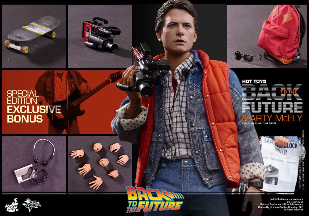 Hot Toys Marty McFly Back to the Future MMS257 1/6 Scale (Open Box)