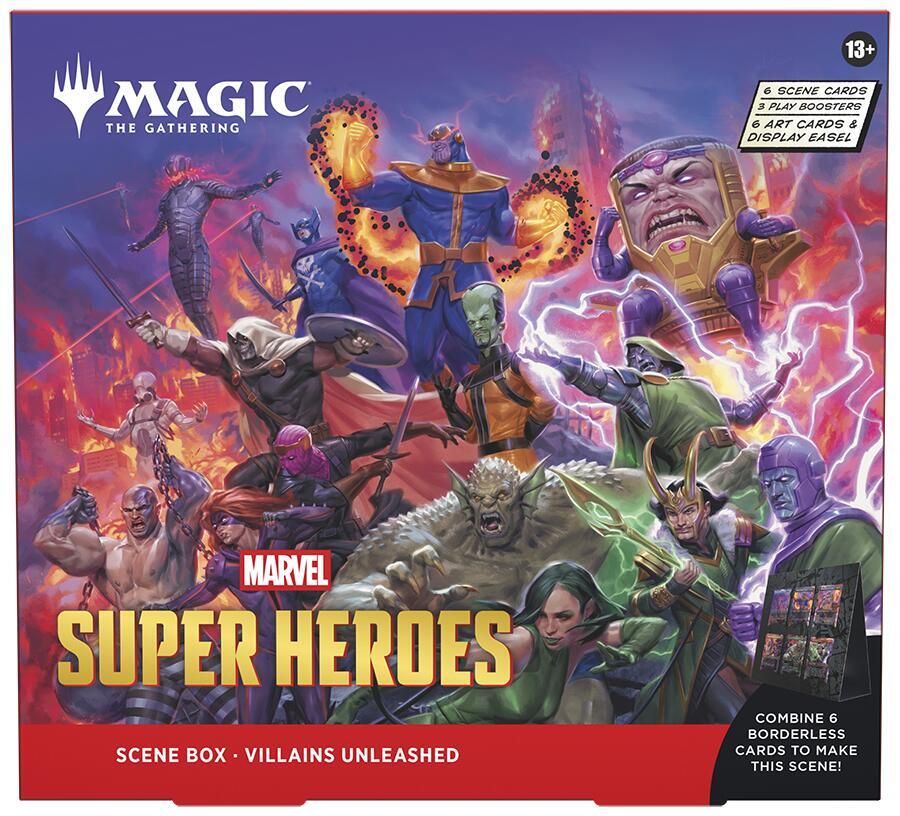MTG Magic the Gathering Marvel Super Heroes Scene Box Villains Unleashed
