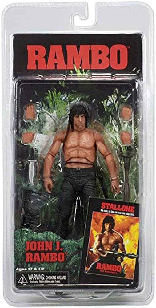 NECA Rambo First Blood Part II: John J. Rambo Action Figure