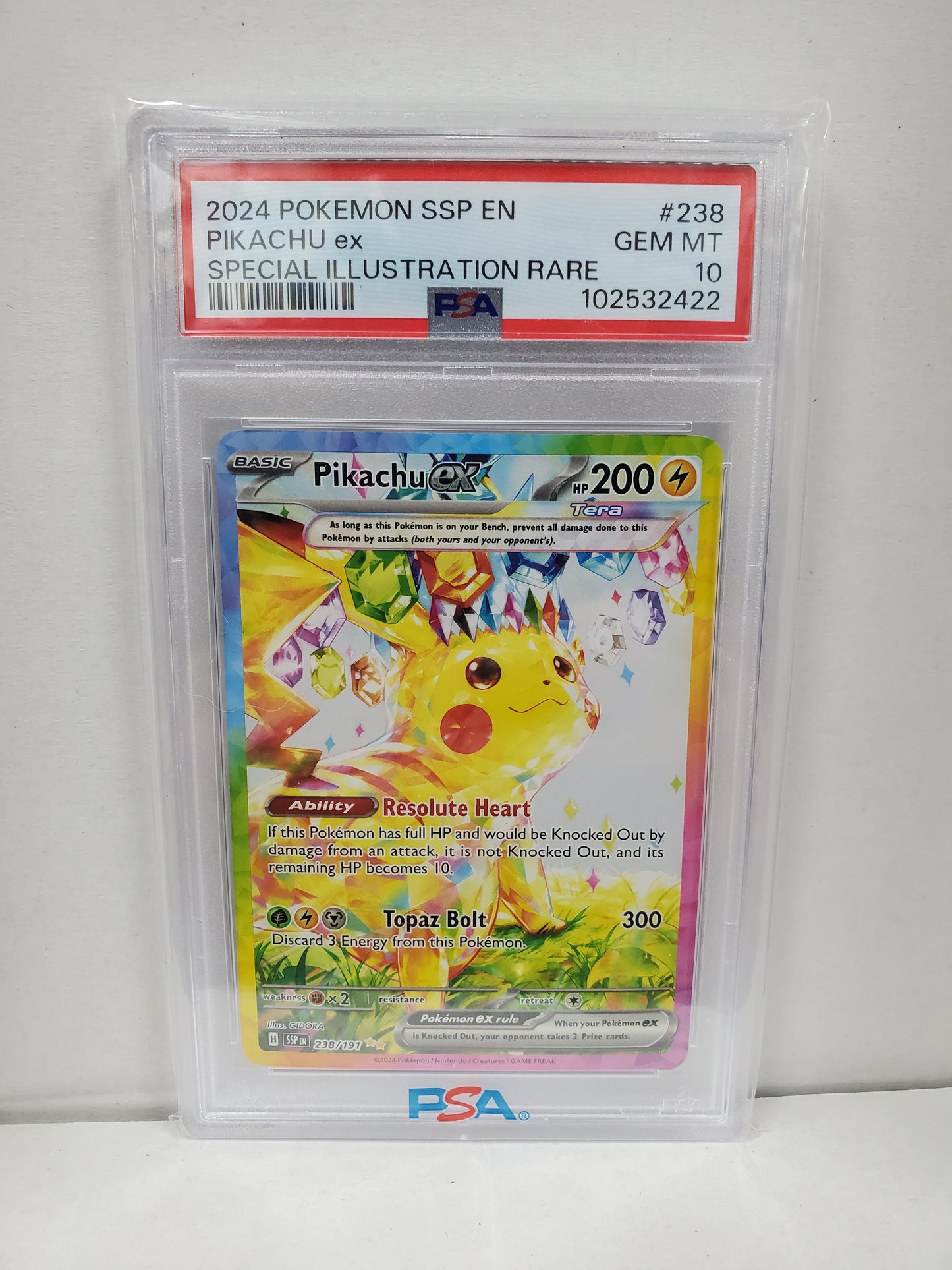 Pokemon Pikachu ex 238/191 PSA 10