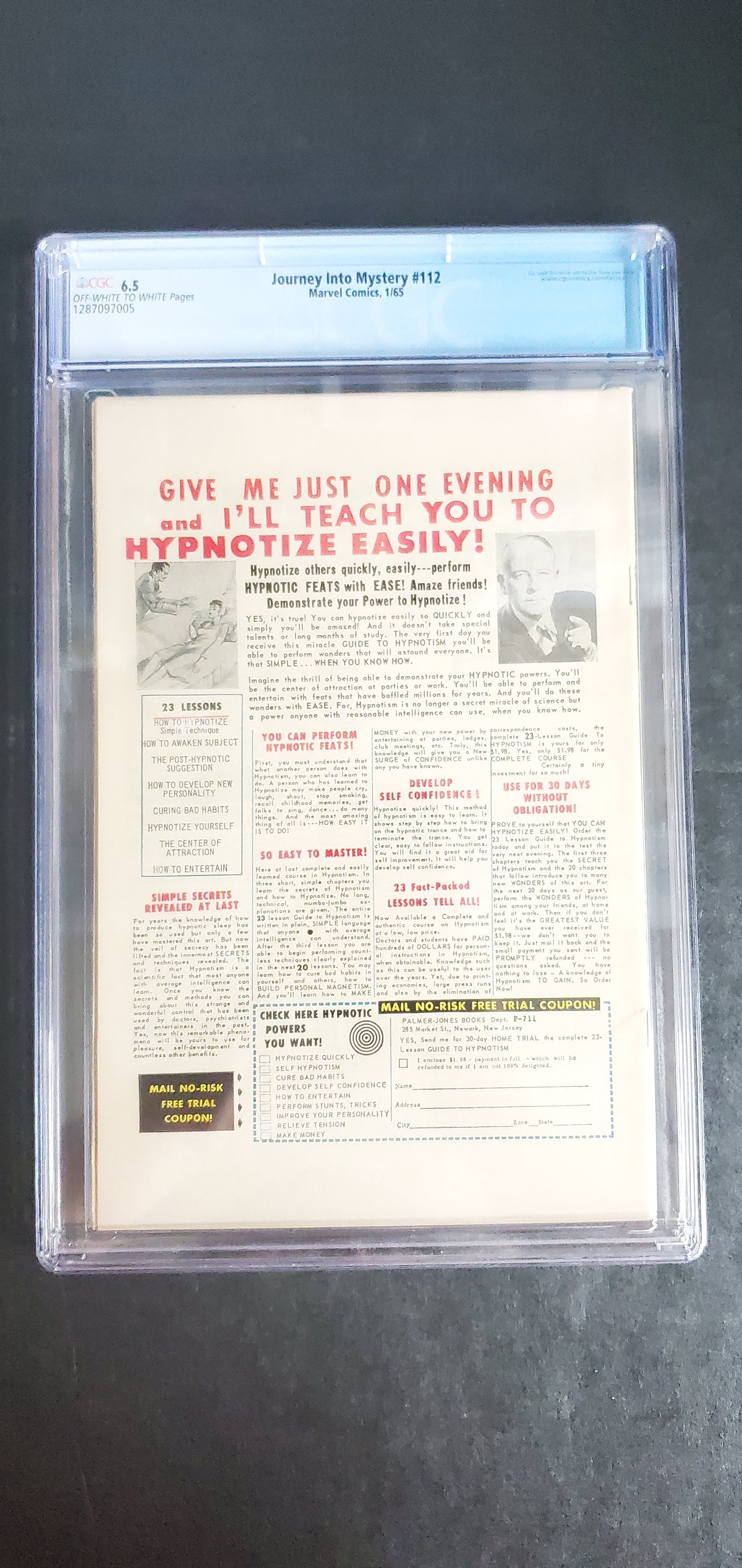 Journey Into Mystery #112 (1965) CGC 6.5