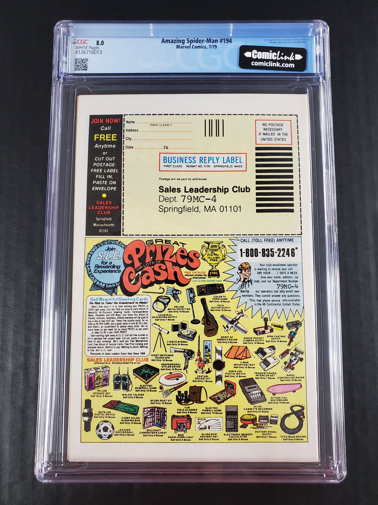 Amazing Spider-Man #194 (1979) CGC 8.0