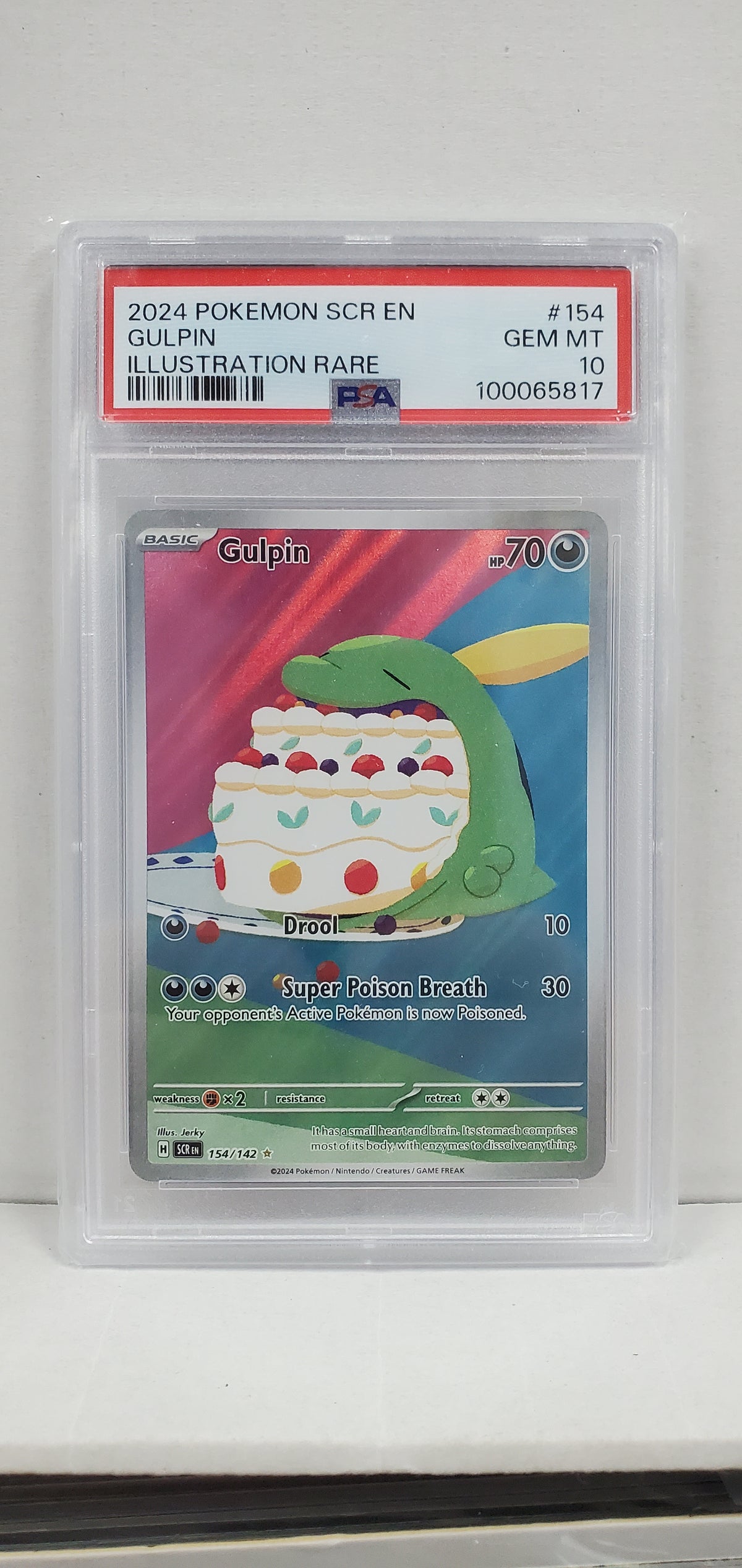 Pokemon Gulpin 154/142 PSA 10