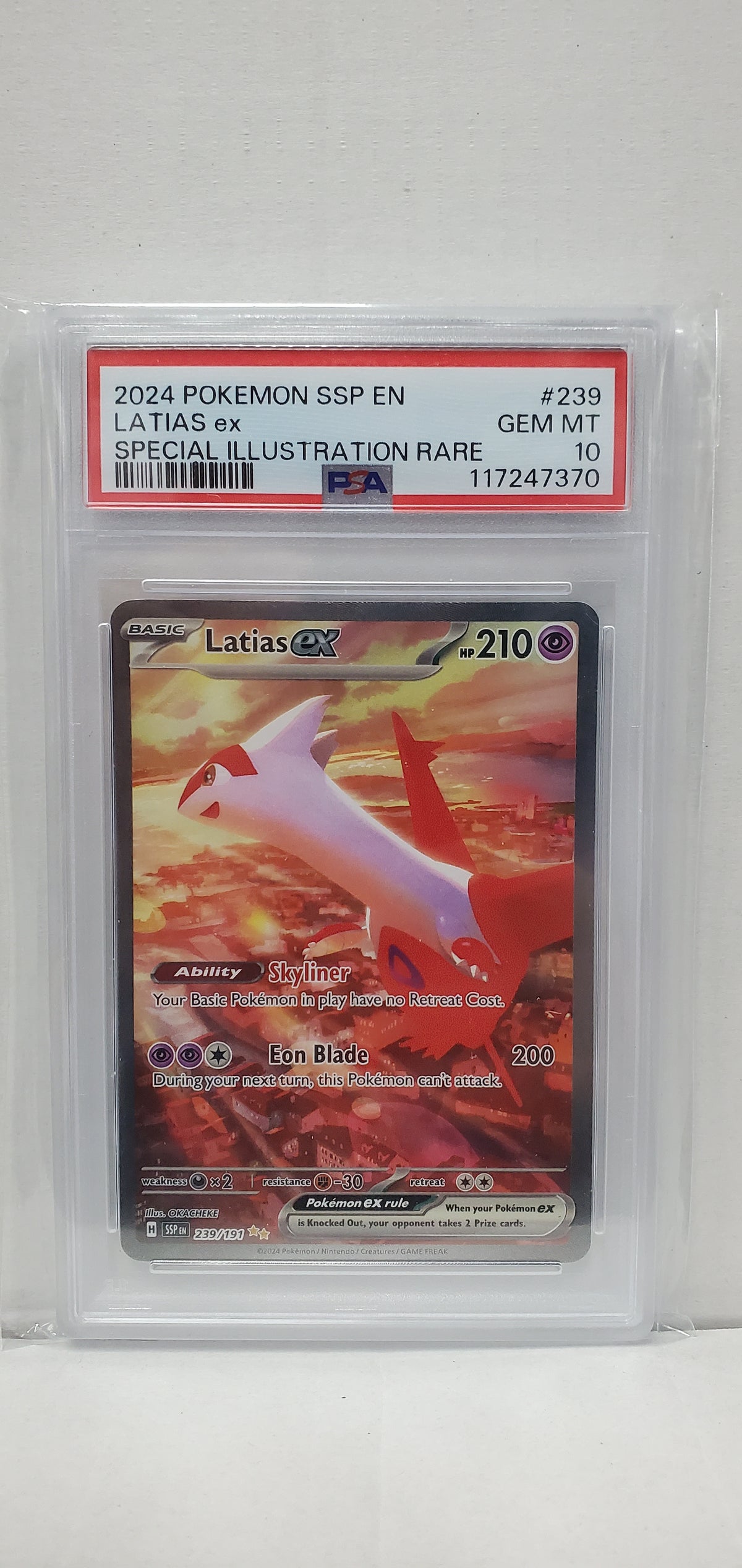 Pokemon Latias ex 239/191 PSA 10