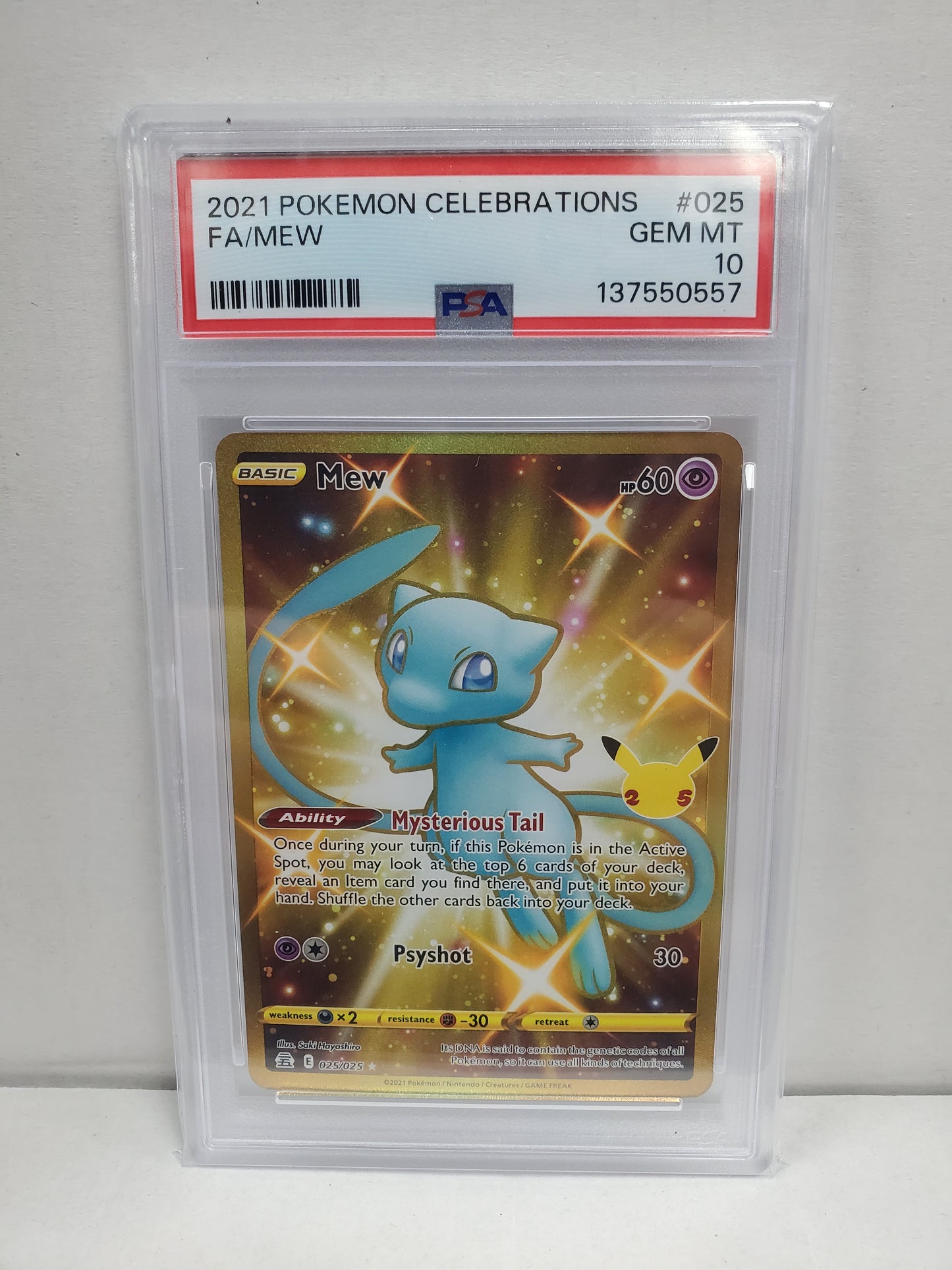 Pokemon Mew 025/025 PSA 10