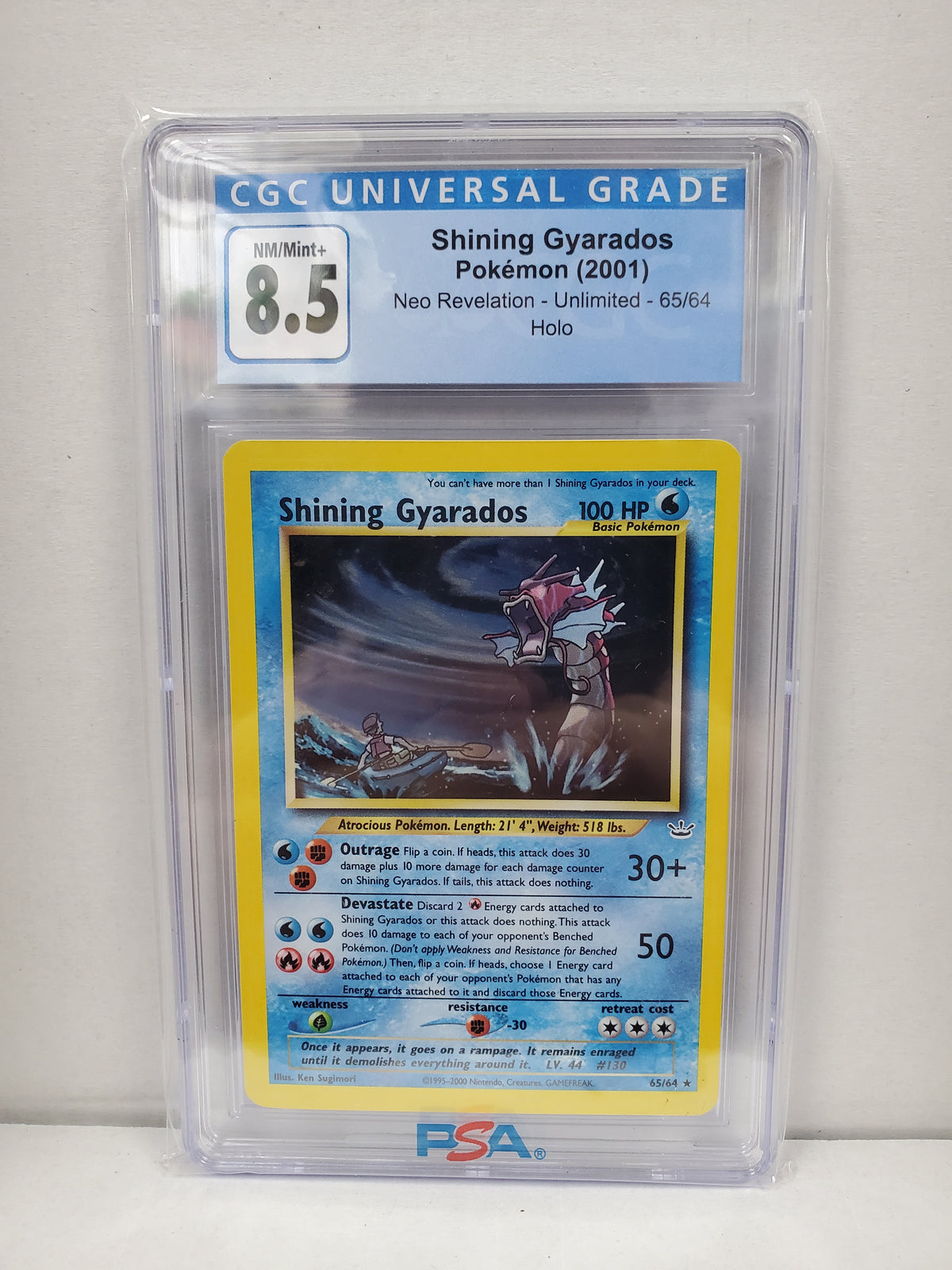 Pokemon Shining Gyarados 65/64 (2001) CGC 8.5