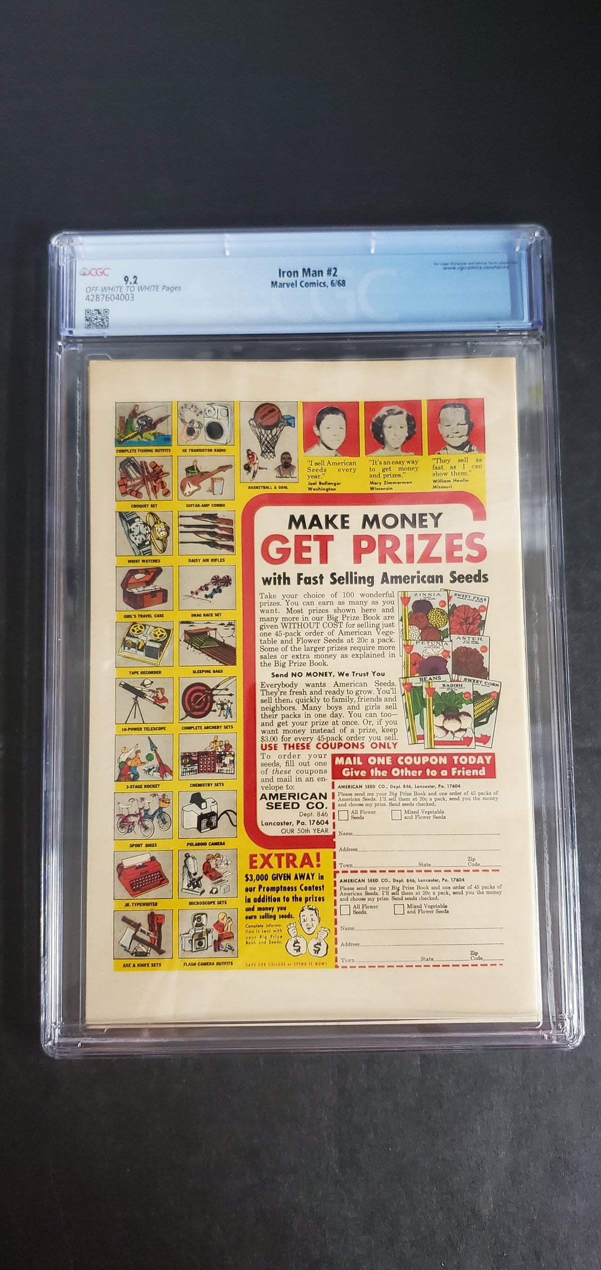 Iron Man #2 (1968) CGC 9.2
