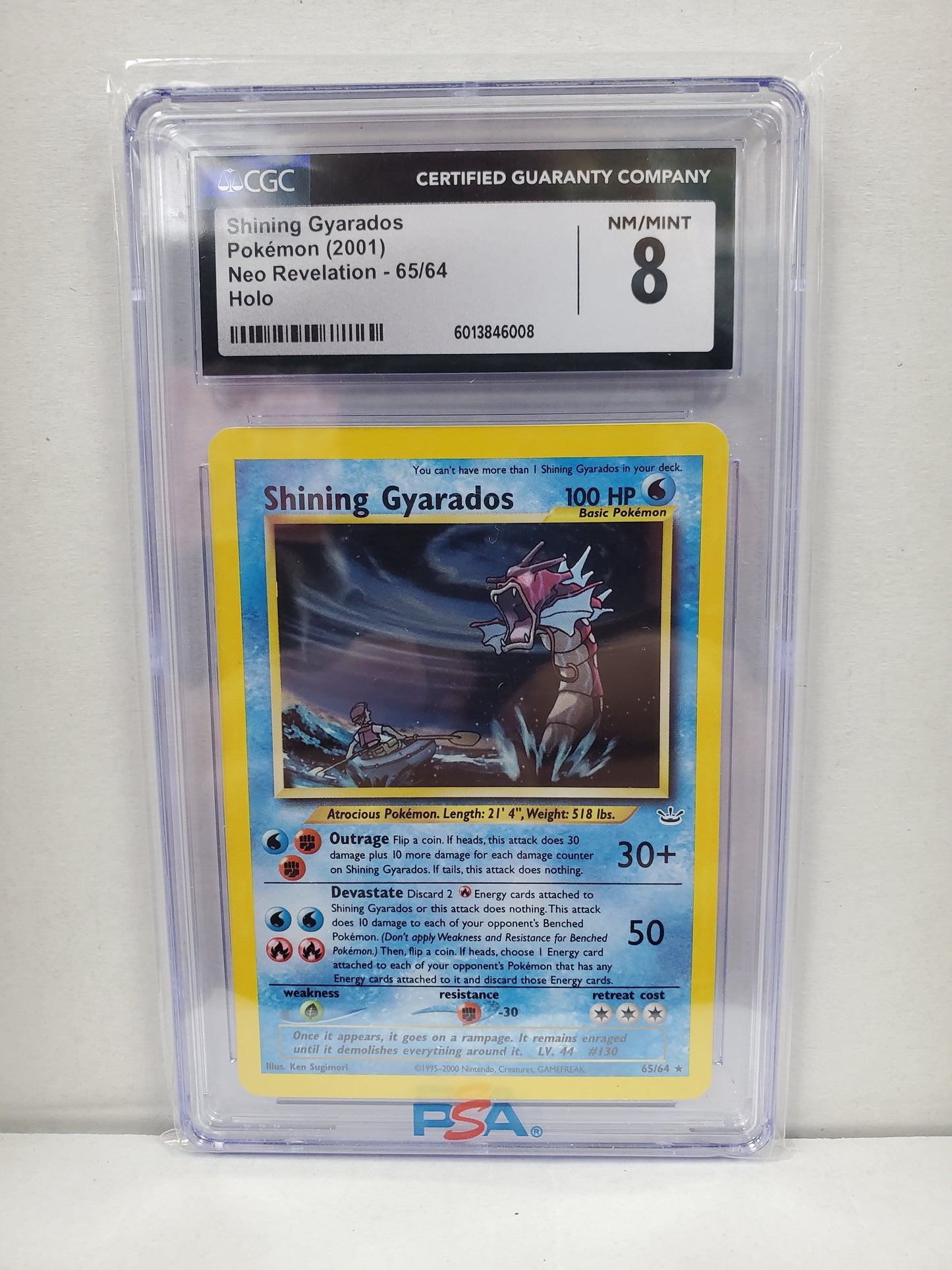 Pokemon Shining Gyarados 65/64 (2001) CGC 8