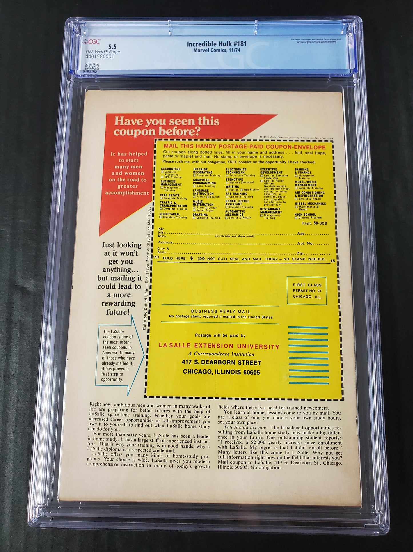 Incredible Hulk #181 (1974) CGC 5.5