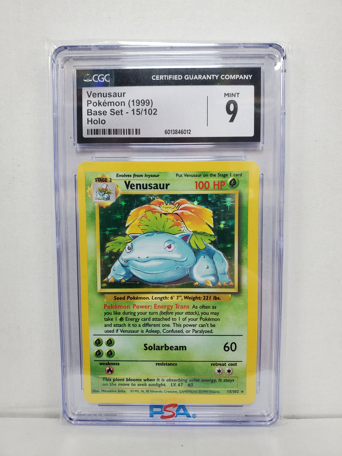 Pokemon Venusaur 15/102 (1999) CGC 9