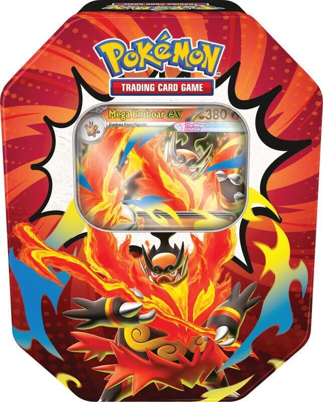 Pokemon Mega Emboar ex Ascended Heroes Tin