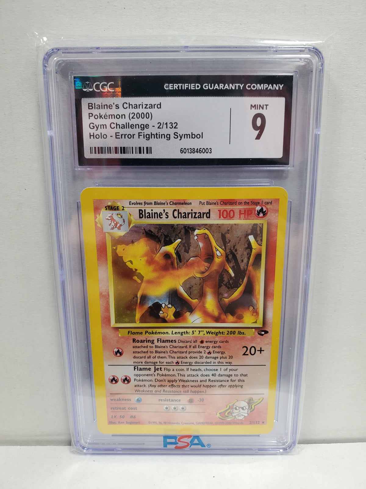 Pokemon Blaine's Charizard 2/132 (2000) CGC 9