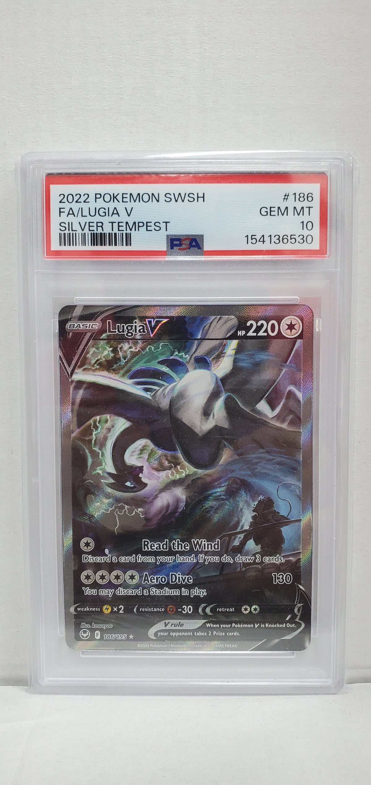 Pokemon Lugia V 186/195 PSA 10