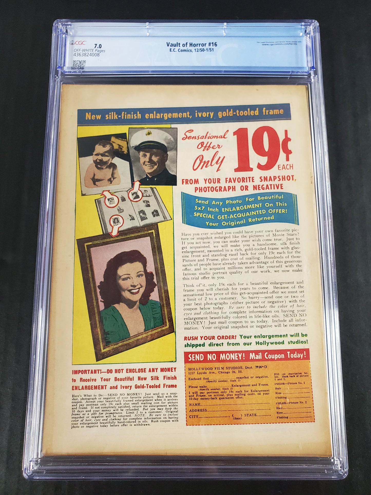 Vault of Horror #16 (1951) CGC 7.0
