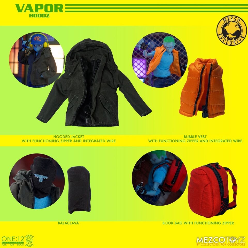 Mezco One:12 Rumble Society Hoodz Vapor Exclusive