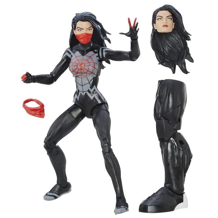 Marvel Legends Spider-Man Silk Space Venom Build A Figure Wave