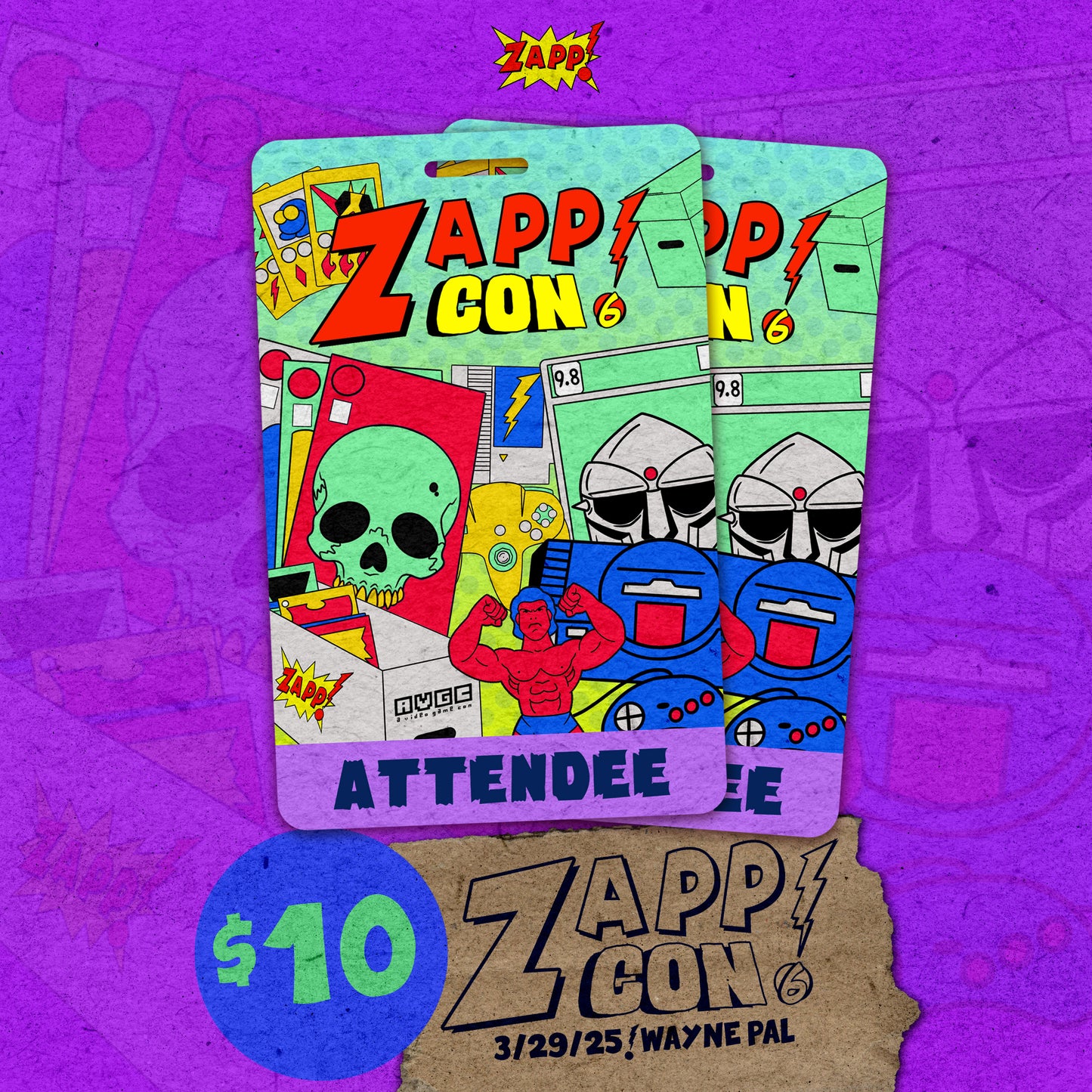 Zapp Con 6 Badge (Badges Still Available at Door!)