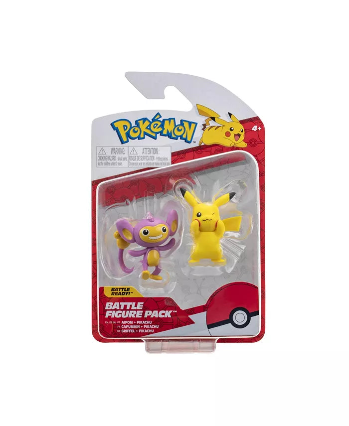Pokemon Battle Figure Aipom & Pikachu