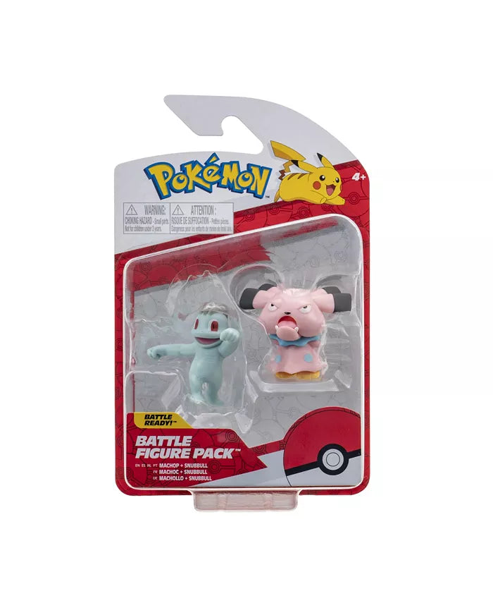 Pokemon Battle Figure Machop & Snubbull