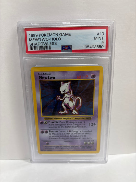 Pokemon Mewtwo 10/102 Shadowless (1999) PSA 9